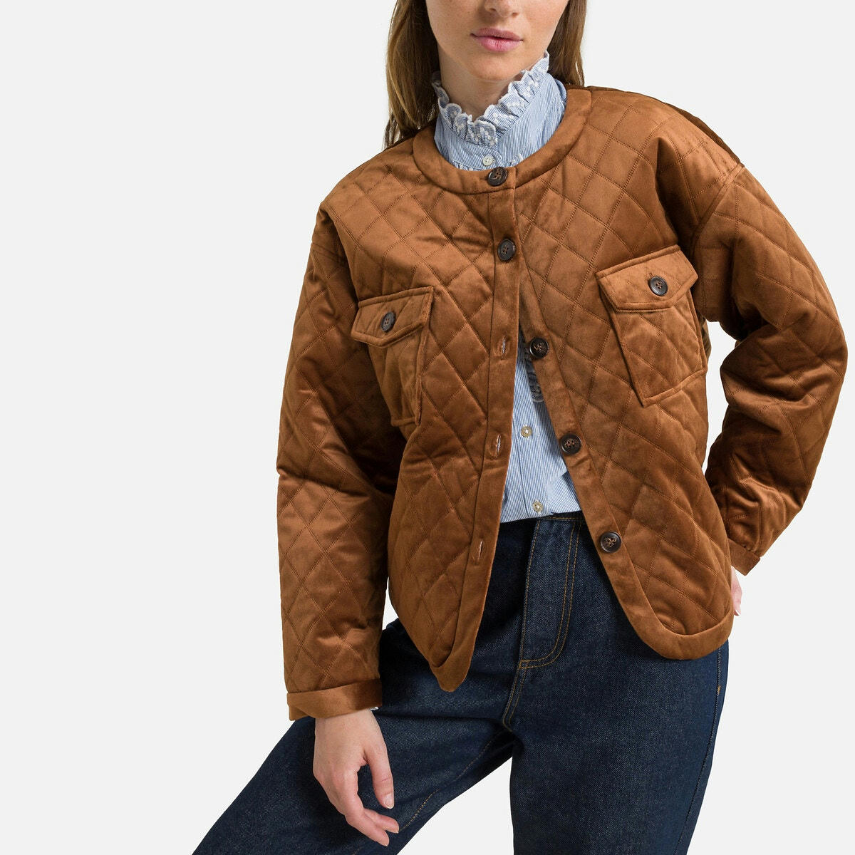 Blouson boutonné avec poches