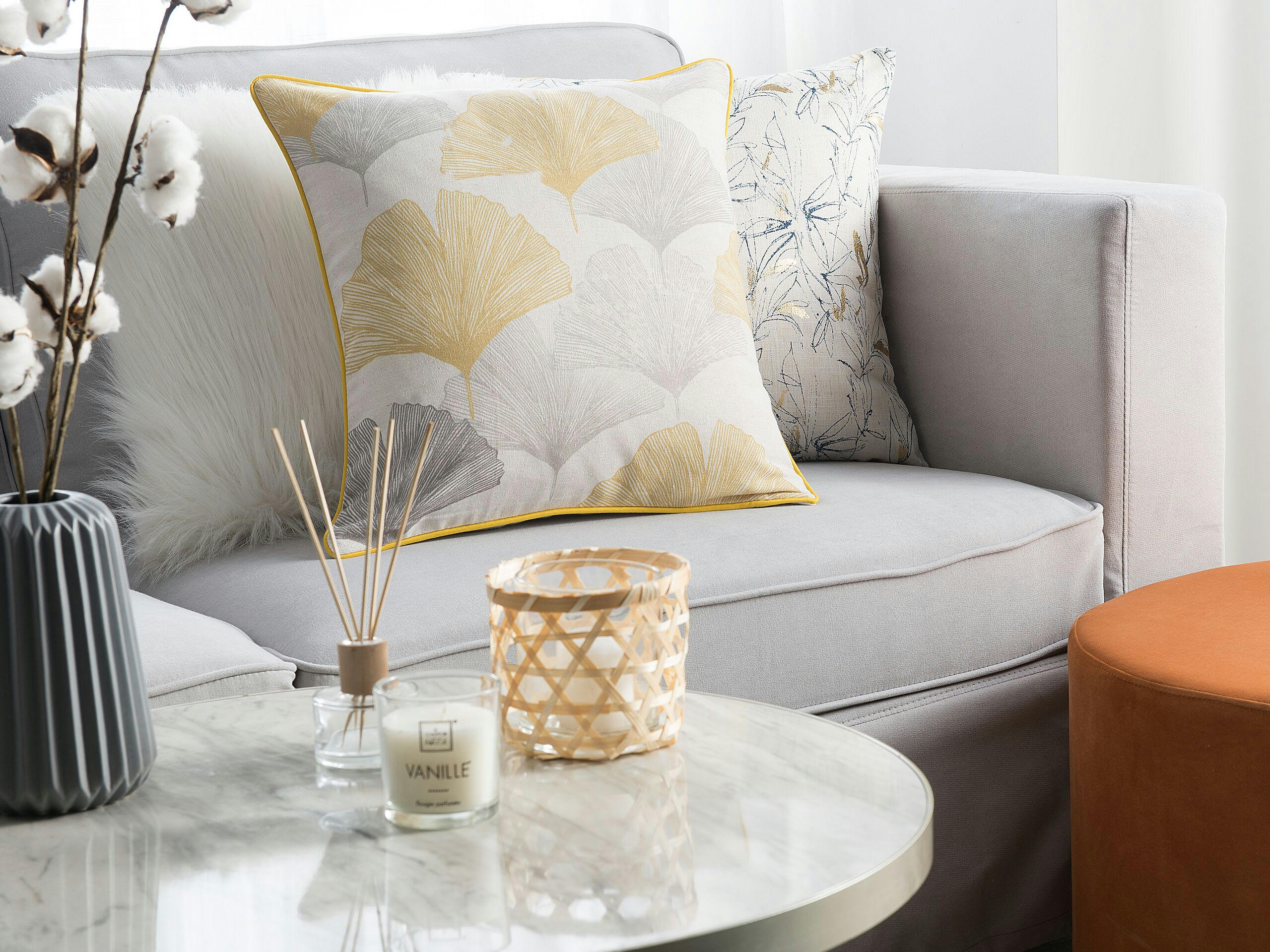 CANDYTUFT - Lot de 2 coussin décoratifs en tissu multicolore 45x12cm