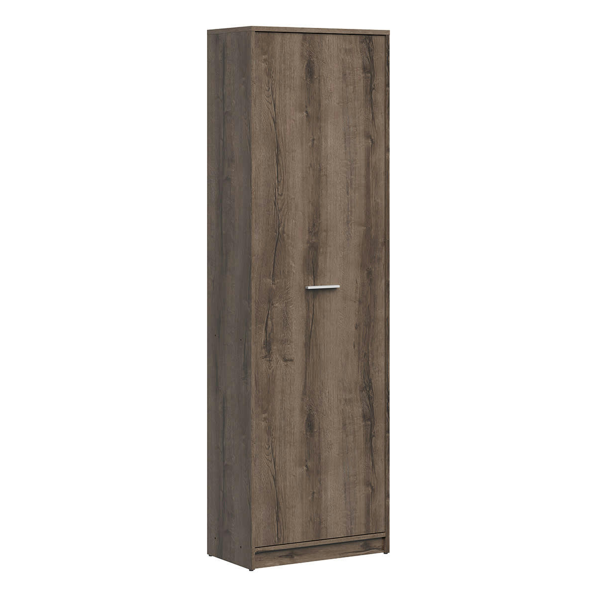 - Armoire colonne 1 porte stratifiés naturel foncé