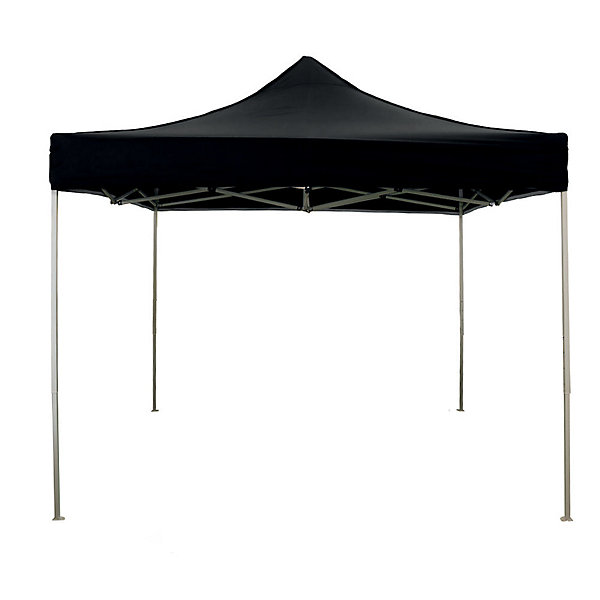 Bâche de toit imperméable noire 3x3 pour tonnelle pliante EG49483 (pièce de rechange)