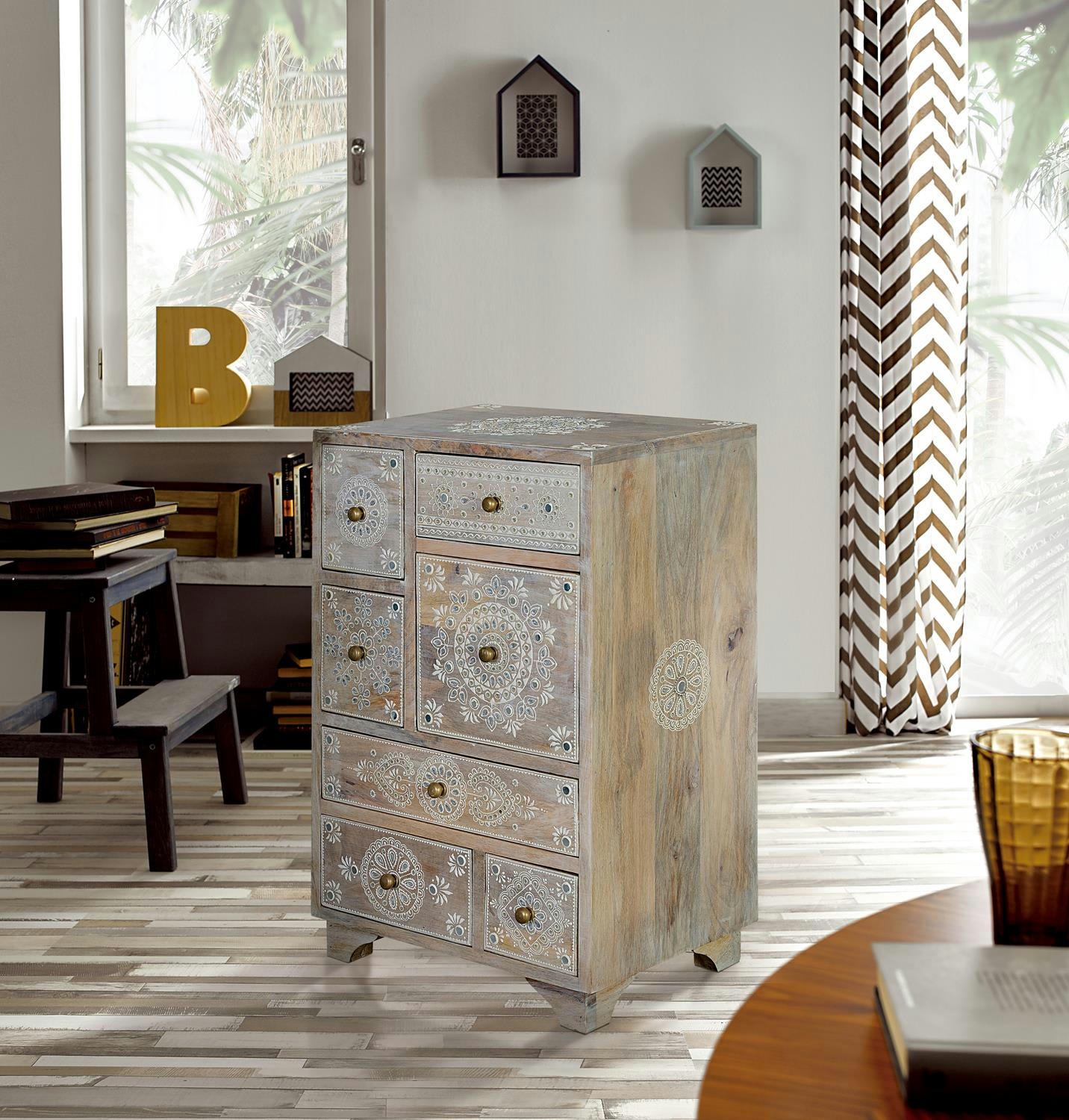 - Table  en bois de manguier naturel