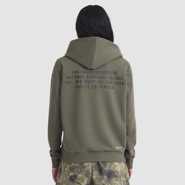 San Francisco 49ers Nike Women's 2025 Salute to Service Sideline Standard Issue Dri-FIT Hoodie - Olive