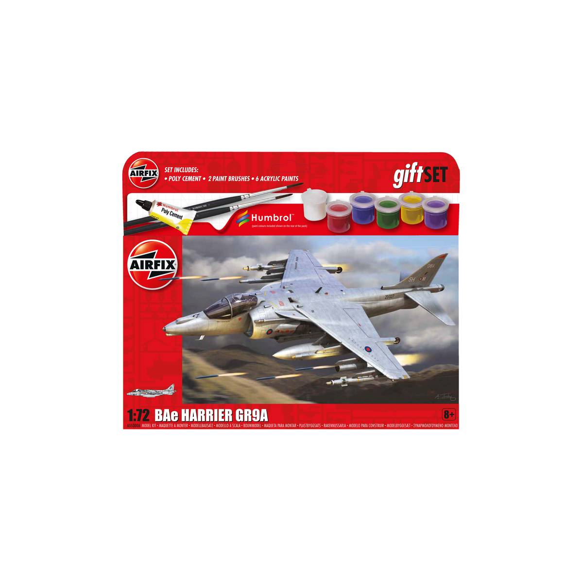 Airfix BAE Harrier GR9A Model Gift Set 1:72