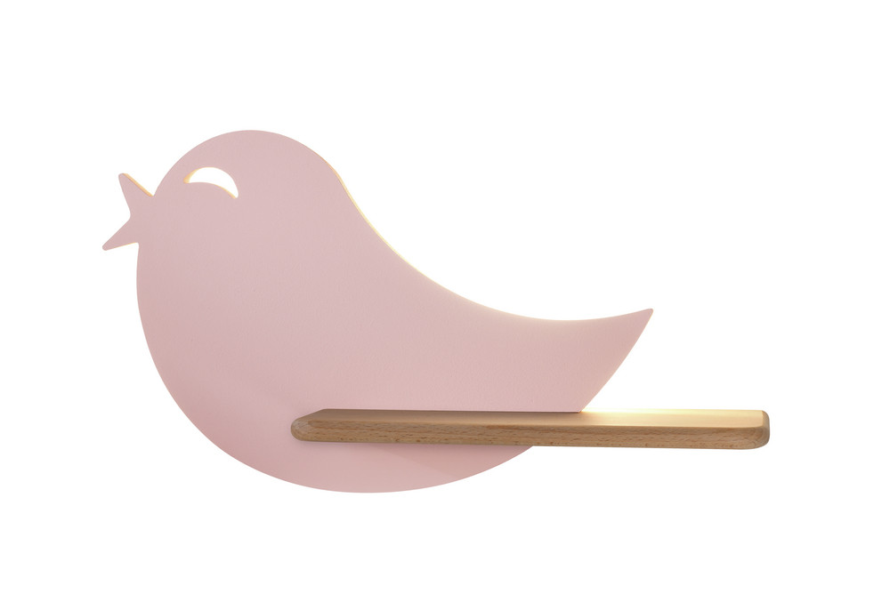 Lampa kinkiet BIRD 5w led 4000k iq kids różowy