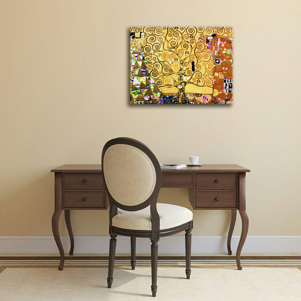 - Tableau impression sur toile L'Arbre de Vie Gustav Klimt 40x50cm