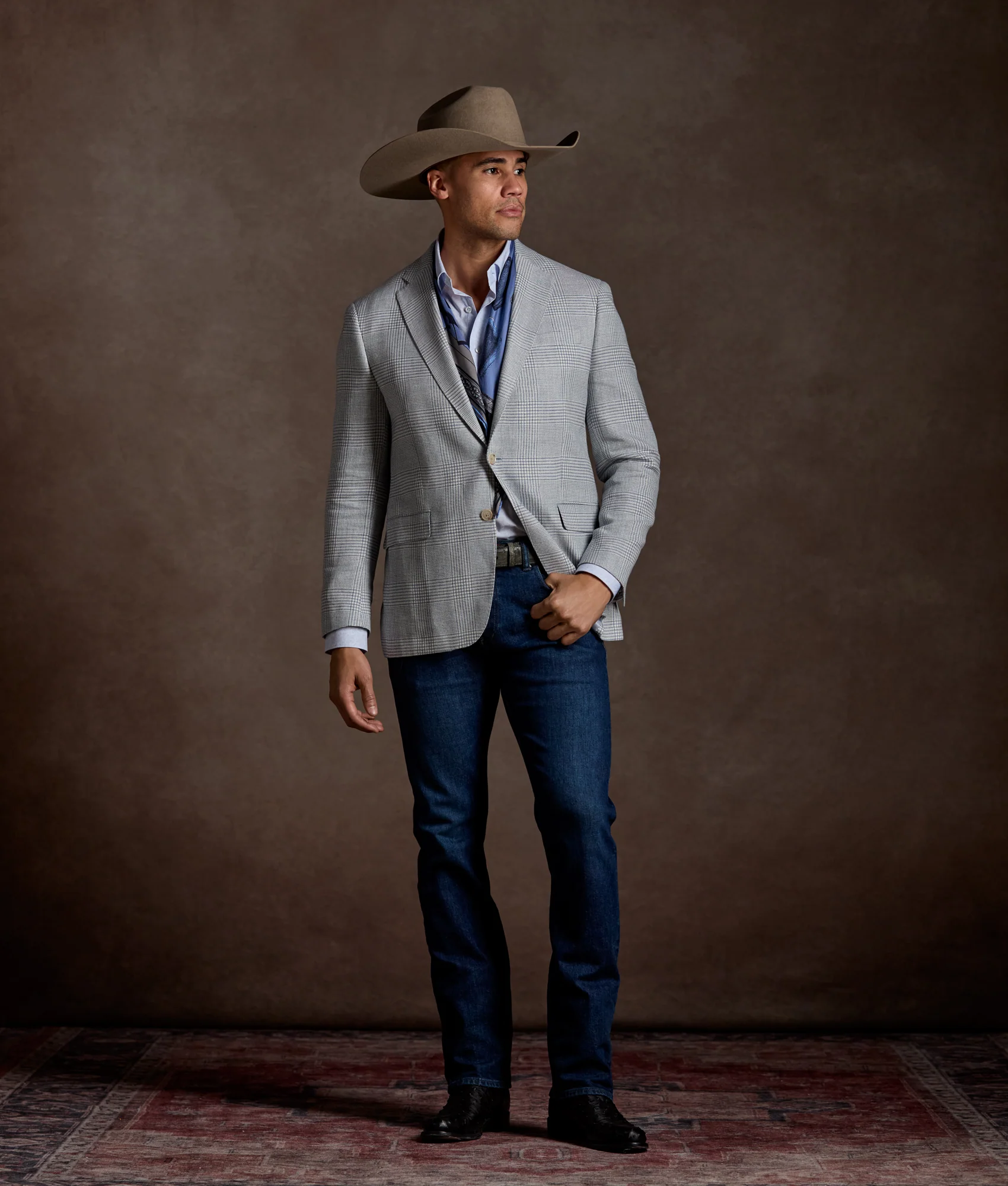 San Antonio Classic Fit - Blue Paisley