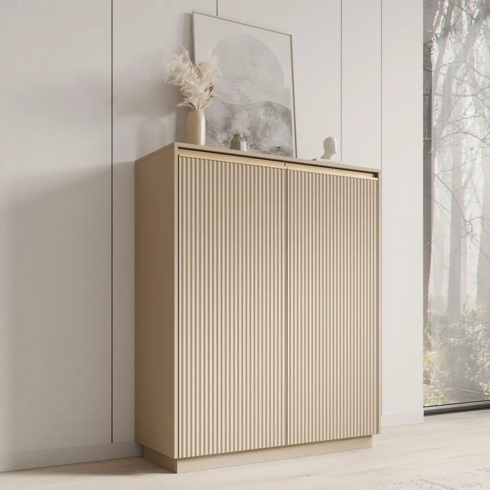 Meubella - Dressoir Remy 2 - Beige - 104 cm
