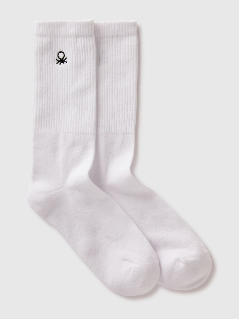 Mid-calf terry socks