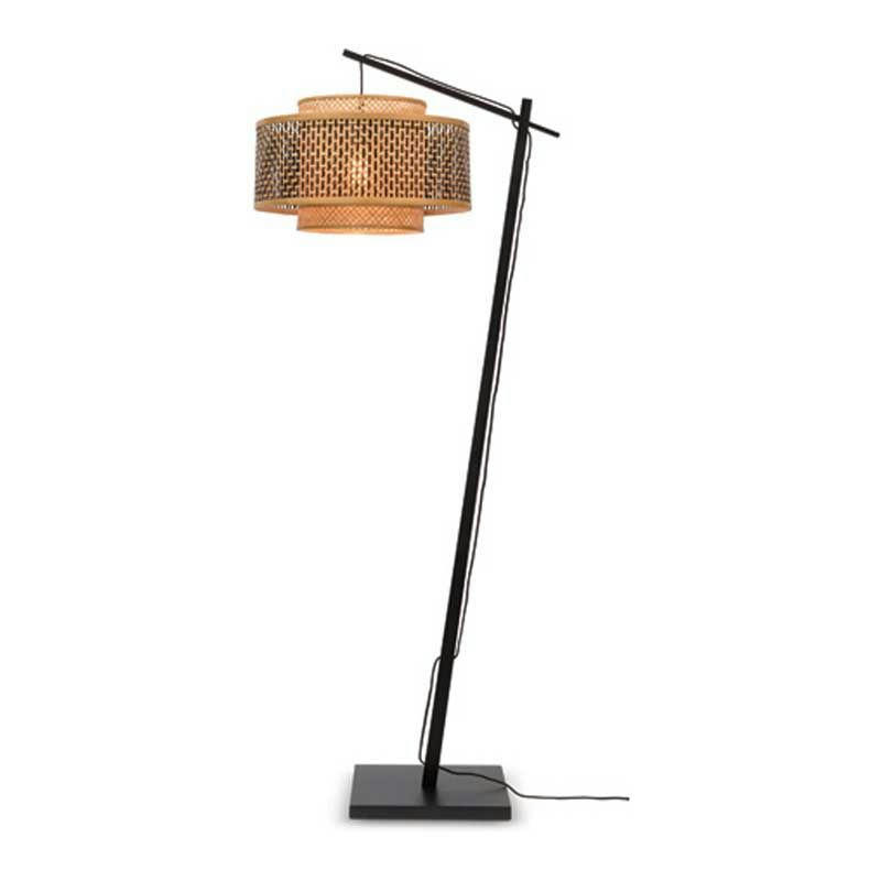 BHUTAN - Lampadaire bambou noir H176cm
