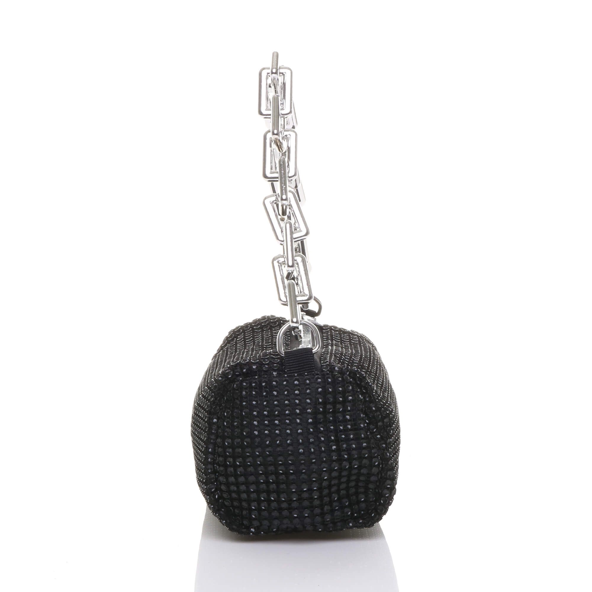 AJVANI Sparkly Baguette Barrel Clutch Bag