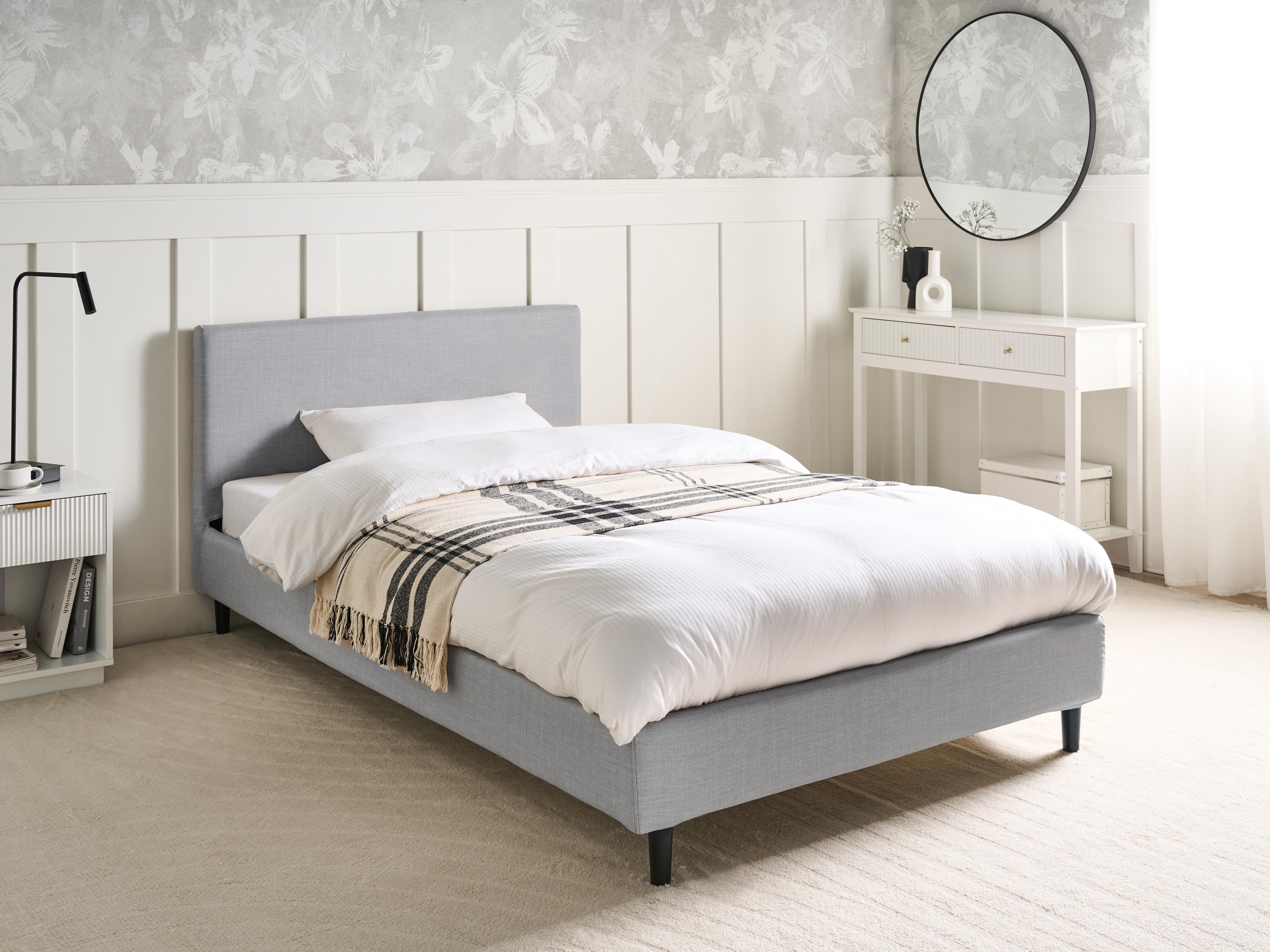 Bed Frame Cover FITOU 120 x 200 cm Light Grey