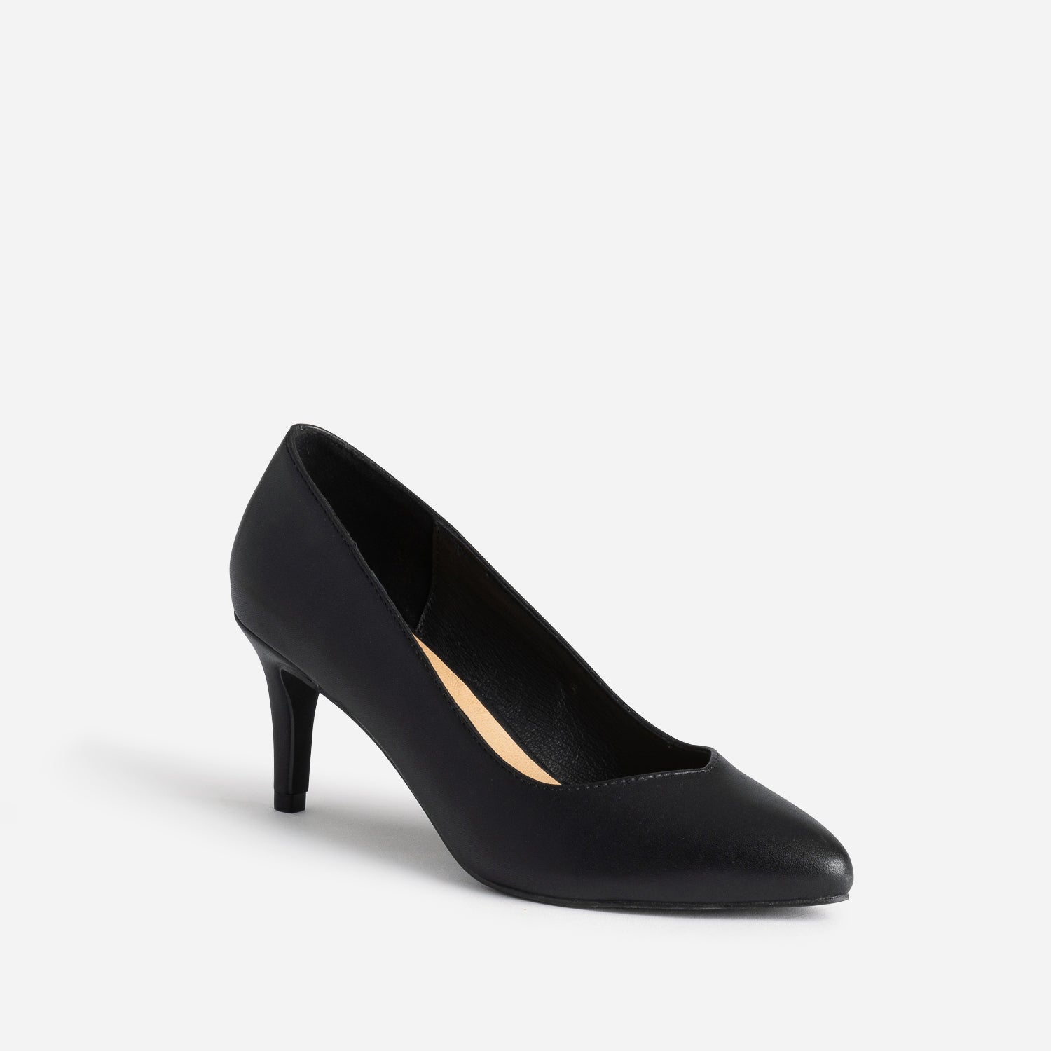 Escarpin noir à bout pointu