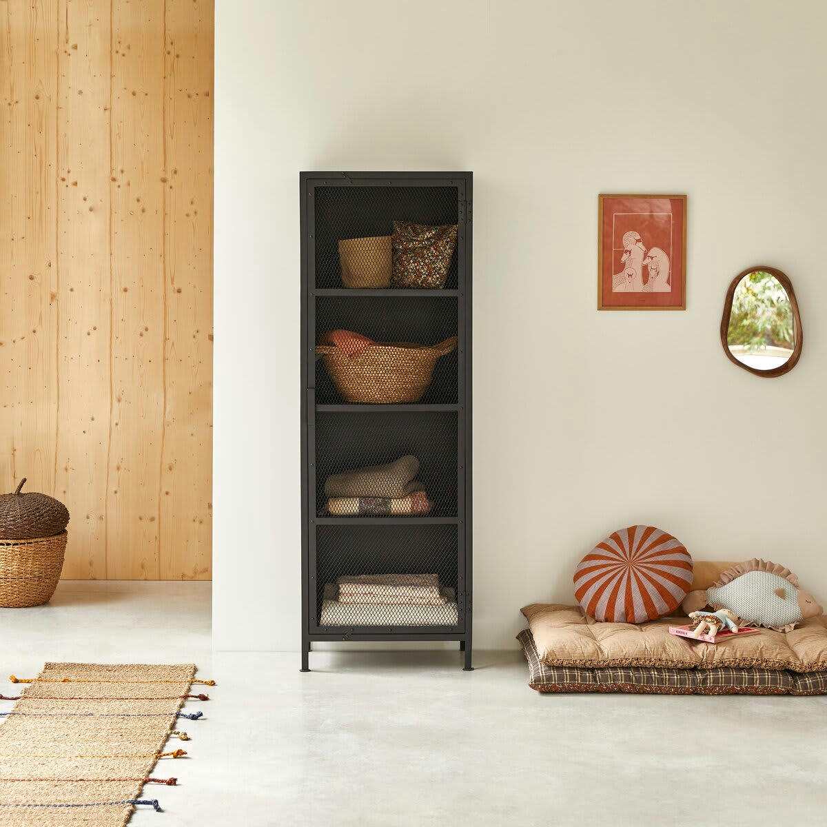 ALMA - Armoire grillagée enfant en métal