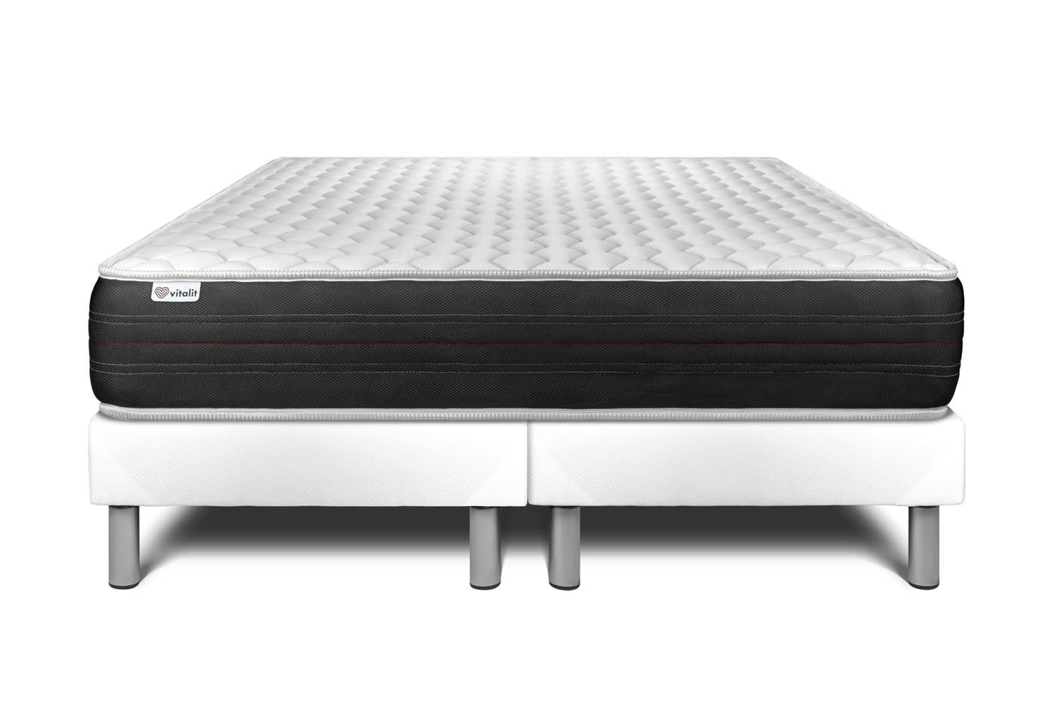 VITALSPRING - Ensemble Ressorts  180x200cm Gris