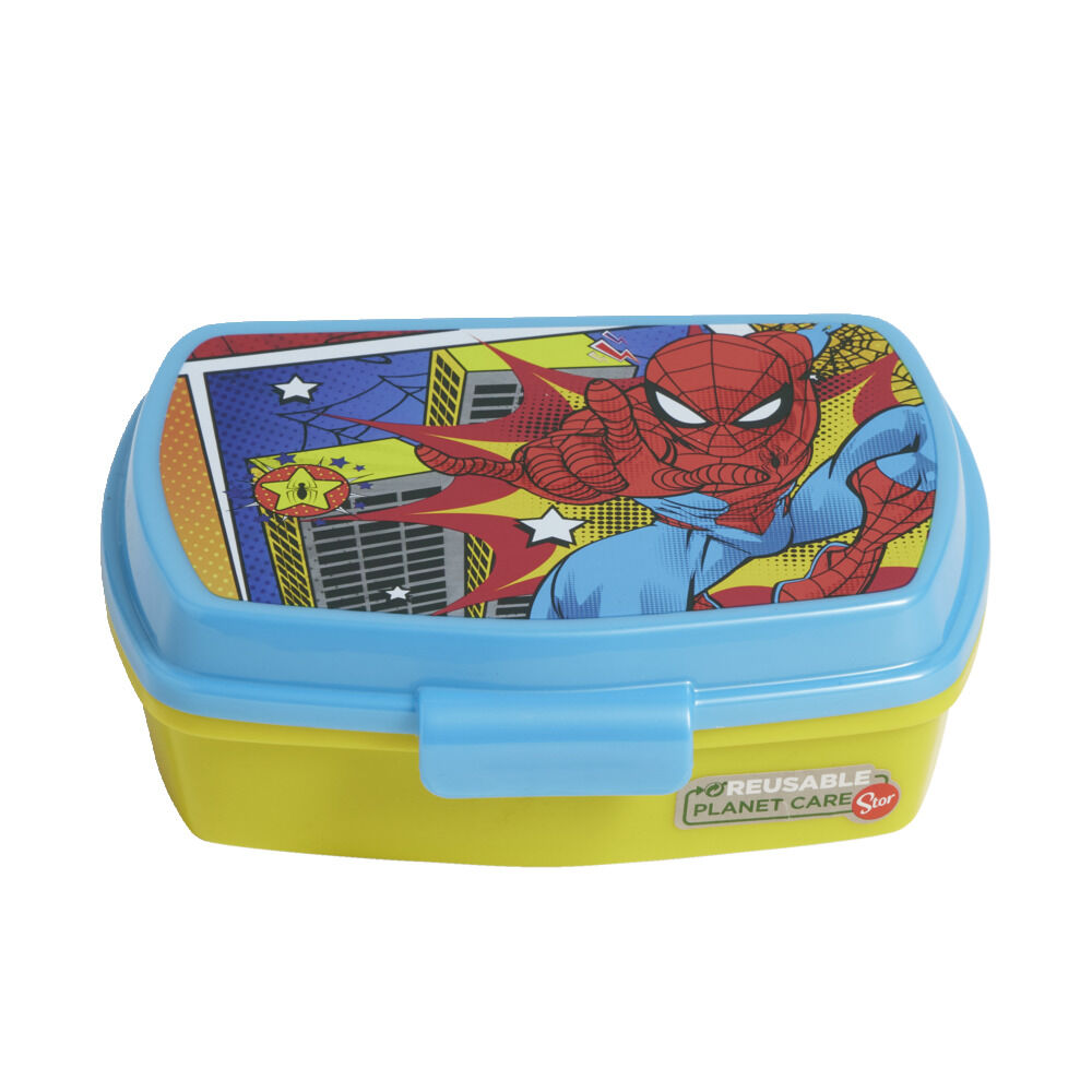 BoÎte à sandwich Spiderman plastique 14x17x5,6cm