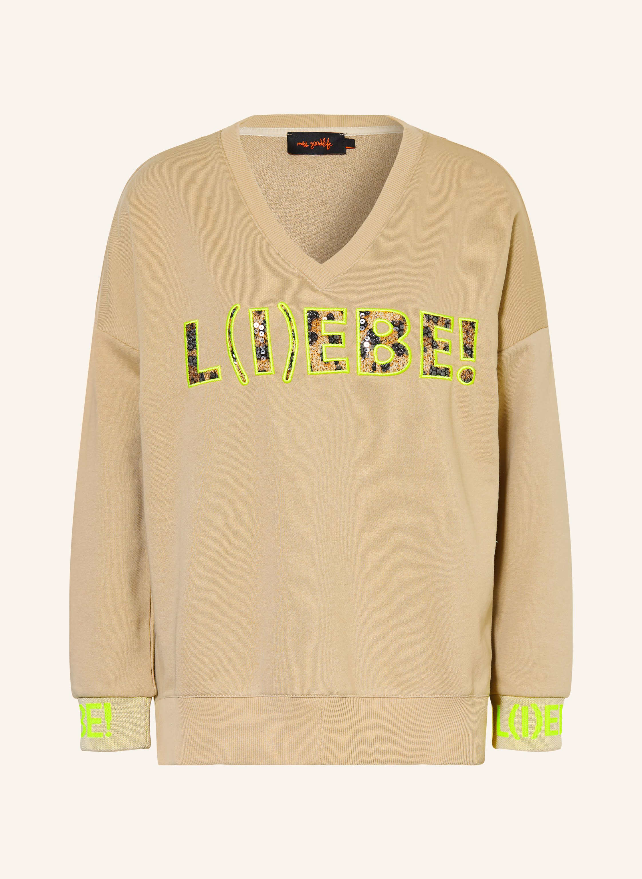 miss goodlife Sweatshirt mit Pailletten