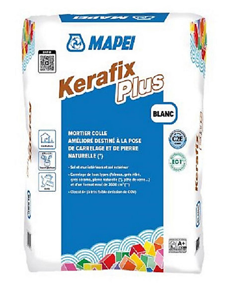 Mortier colle KERAFIX PLUS - Blanc