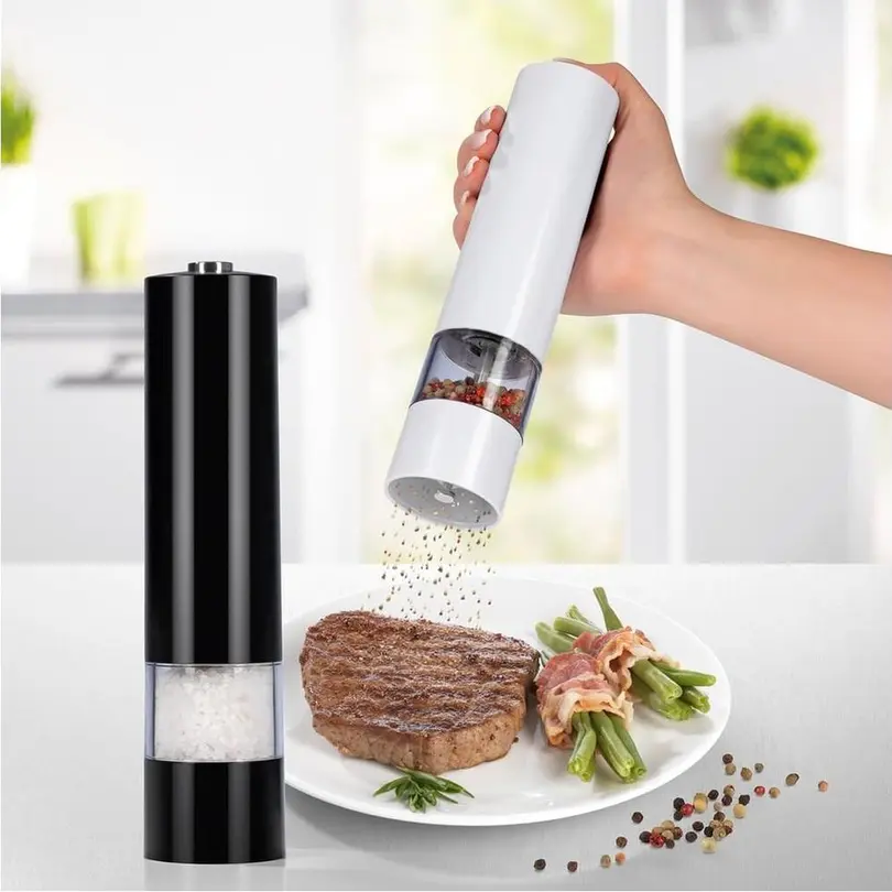 Salz- und Pfeffermühle elektrisch 2er-Set Gourmetmaxx