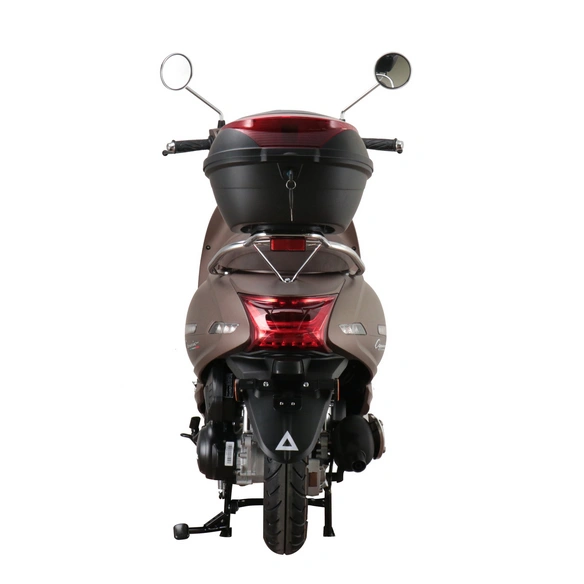 Motorroller »Cappucino«, 50 ccm, 45 km/h, EURO 5, mattbraun, inkl. Topcase