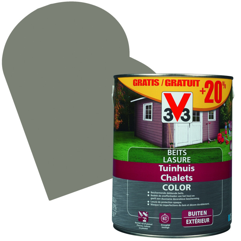 Lasure Chalets Color bizon 2,5   0,5 L gratuit V33