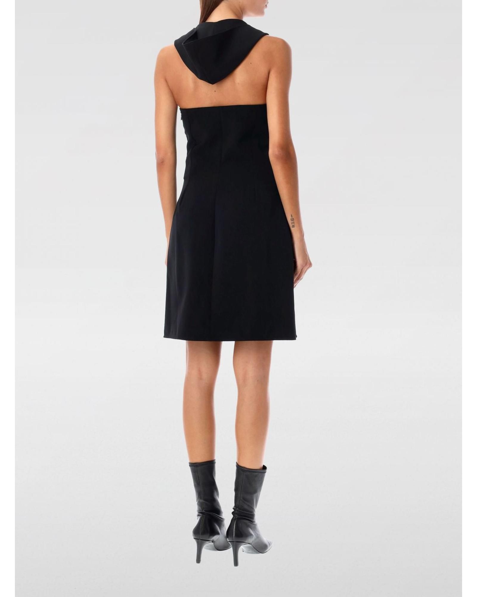 Courreges ALine Mini Dress Wo - Black Dresses