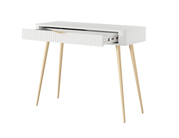 Coiffeuse : Blanc, 100 x 38 x 78 cm