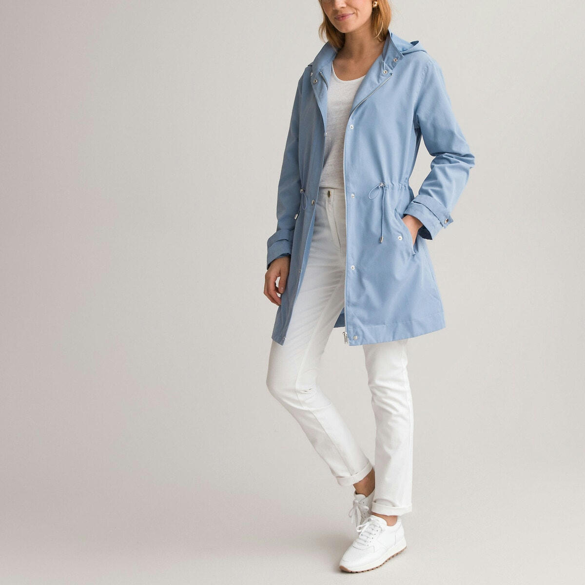 Parka mi-longue capuche fixe, mi-saison