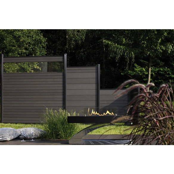 Dekorprofil, BxHxT: 178 x 15 x 0,15 cm, für System WPC und Alu Classic Zaun