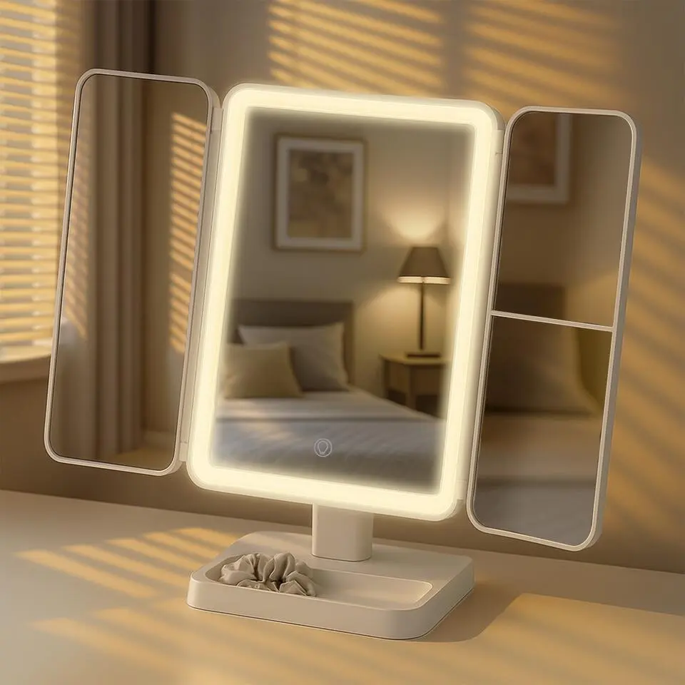 CLP Make-up spiegel Otley Kunststof - wit