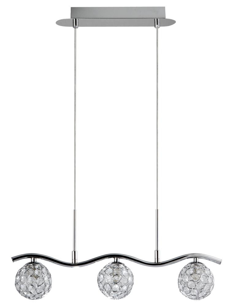 Lampa wisząca chromowana-przezroczysty STARLET 3xG9x40W Candellux