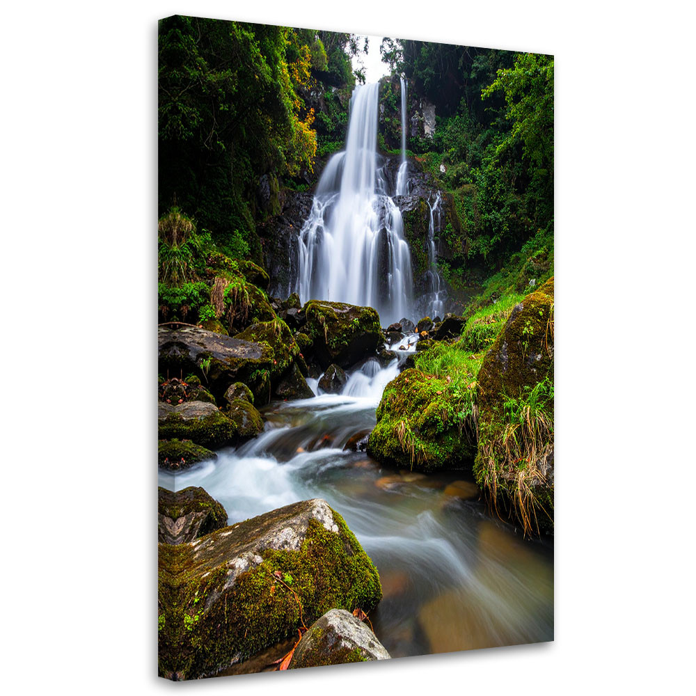 Obraz do salonu sypialni kuchni, Pejzaż wodospad góry natura 20x30