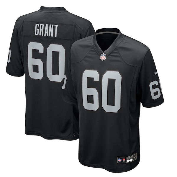 Charles Grant Las Vegas Raiders Nike Team Game Jersey -  Black