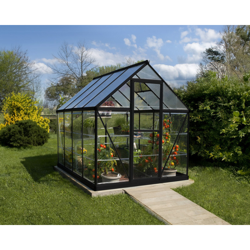 Serre en polycarbonate Hybrid noire 4,4 m² CANOPIA