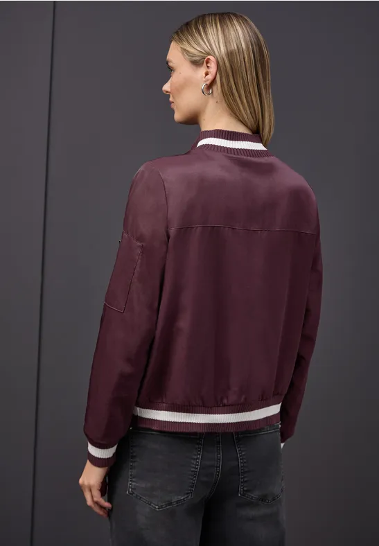 Blouson mit Collegedetails