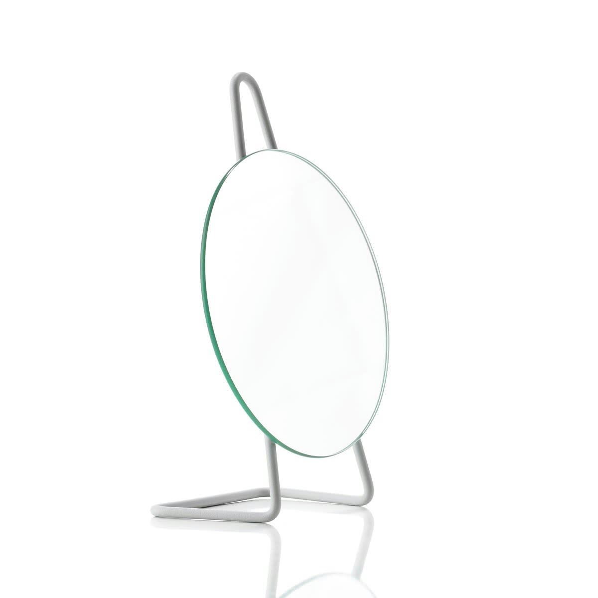 A-MIRROR - Miroir à poser en acier gris clair