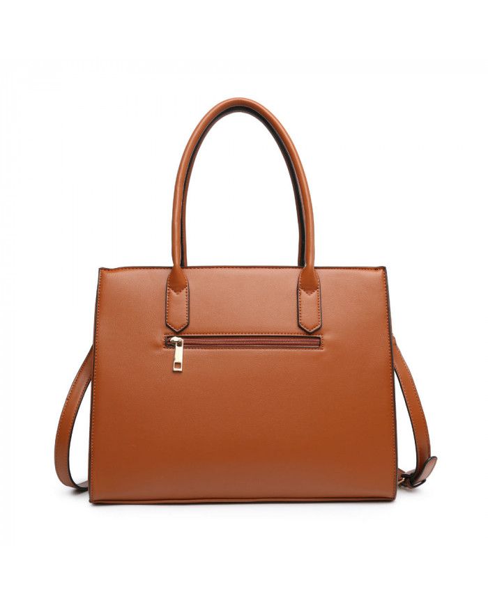 JFY Leopard Print Metal Chain Tote Bag