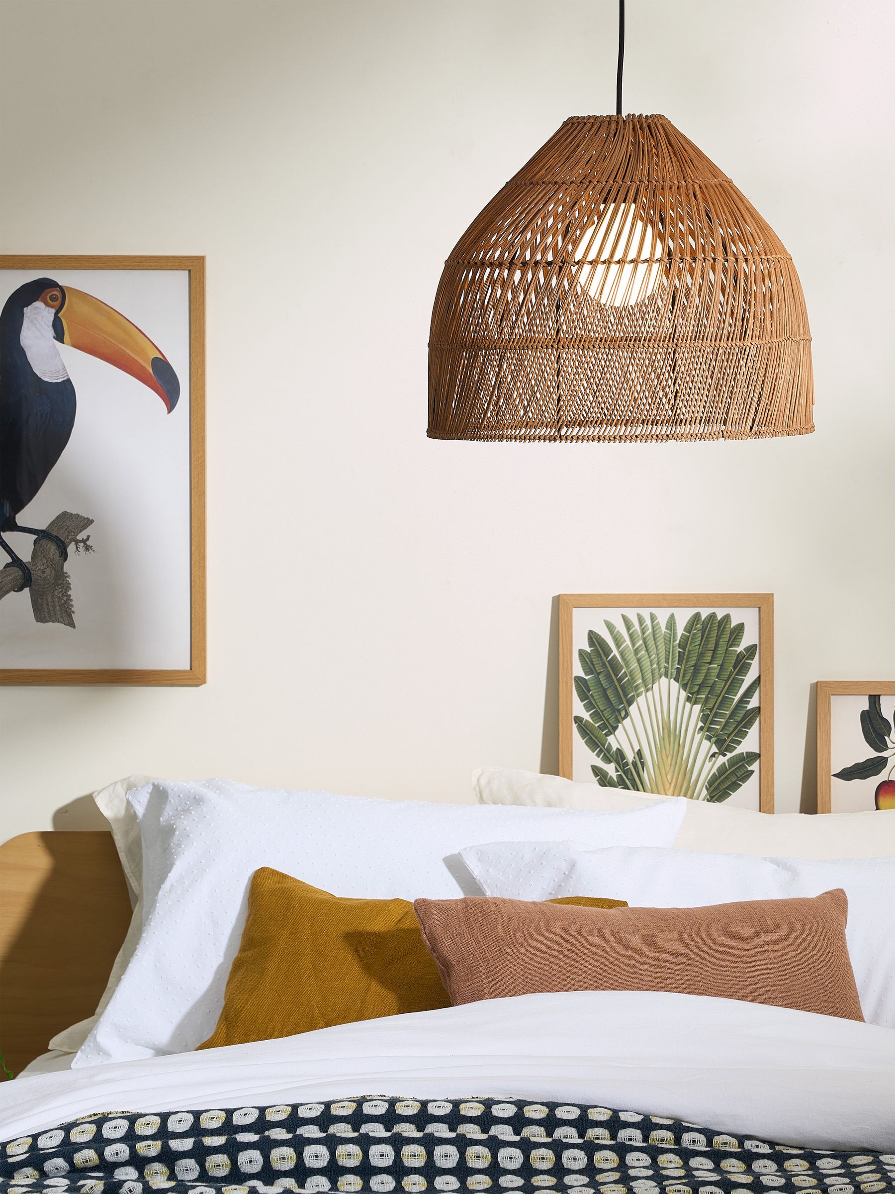 Java Small Lamp Shade in Dark Rattan