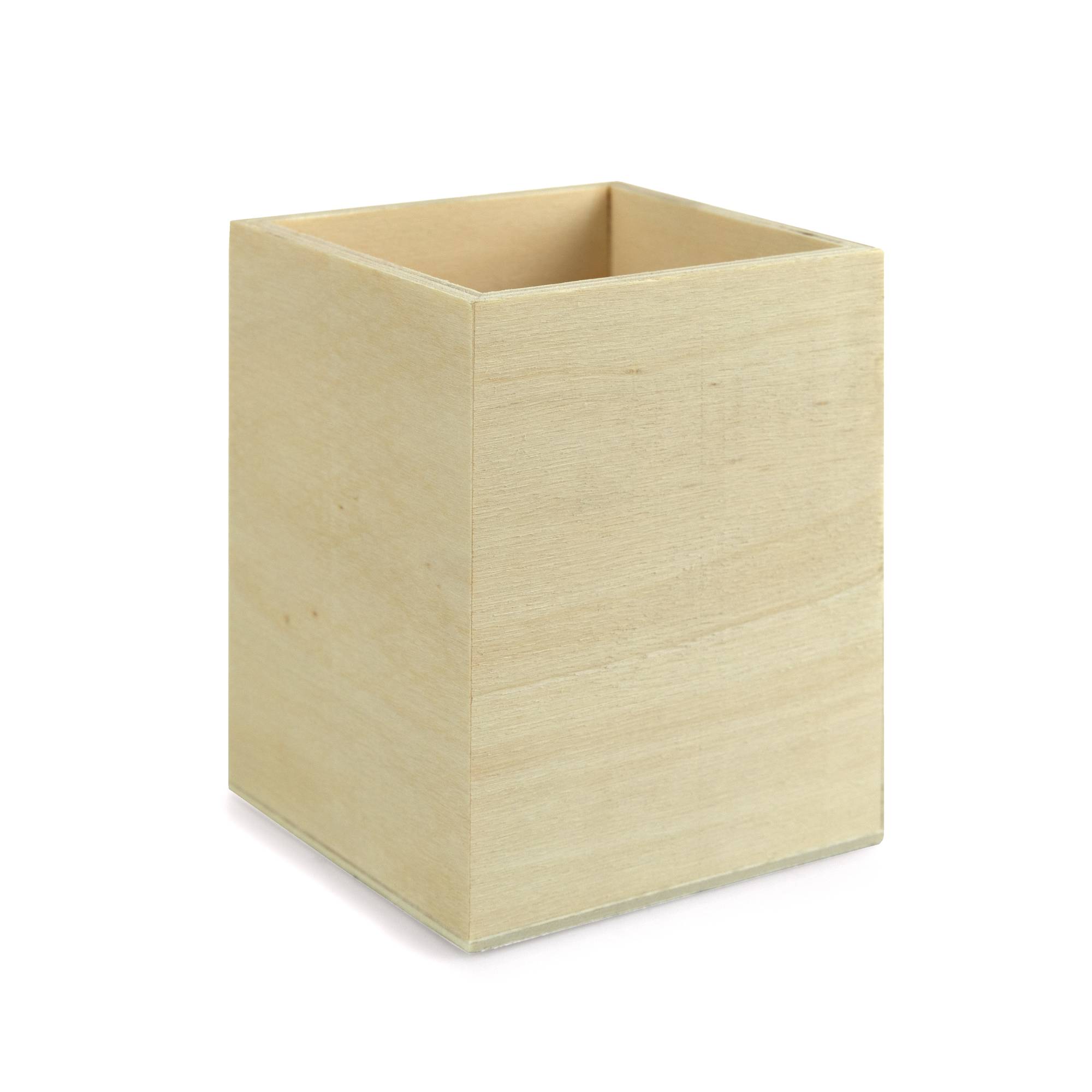 Wooden Pencil Holder 12cm