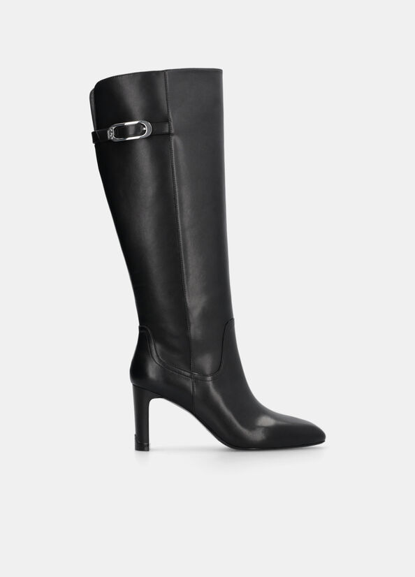 Stivali alti in pelle