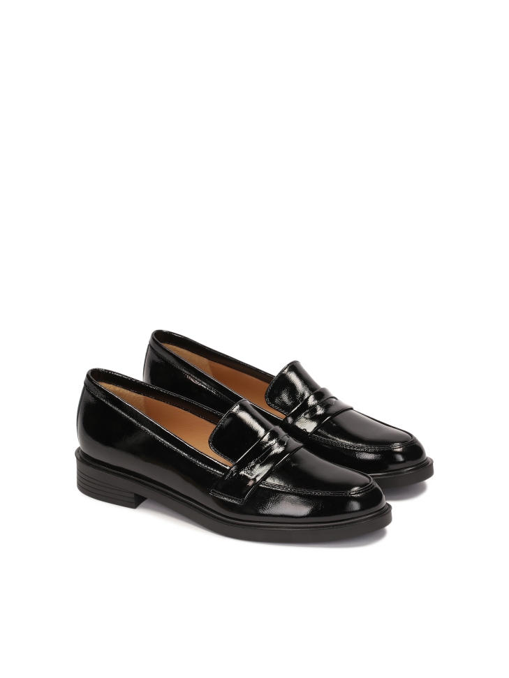 Women's patent leather loafers