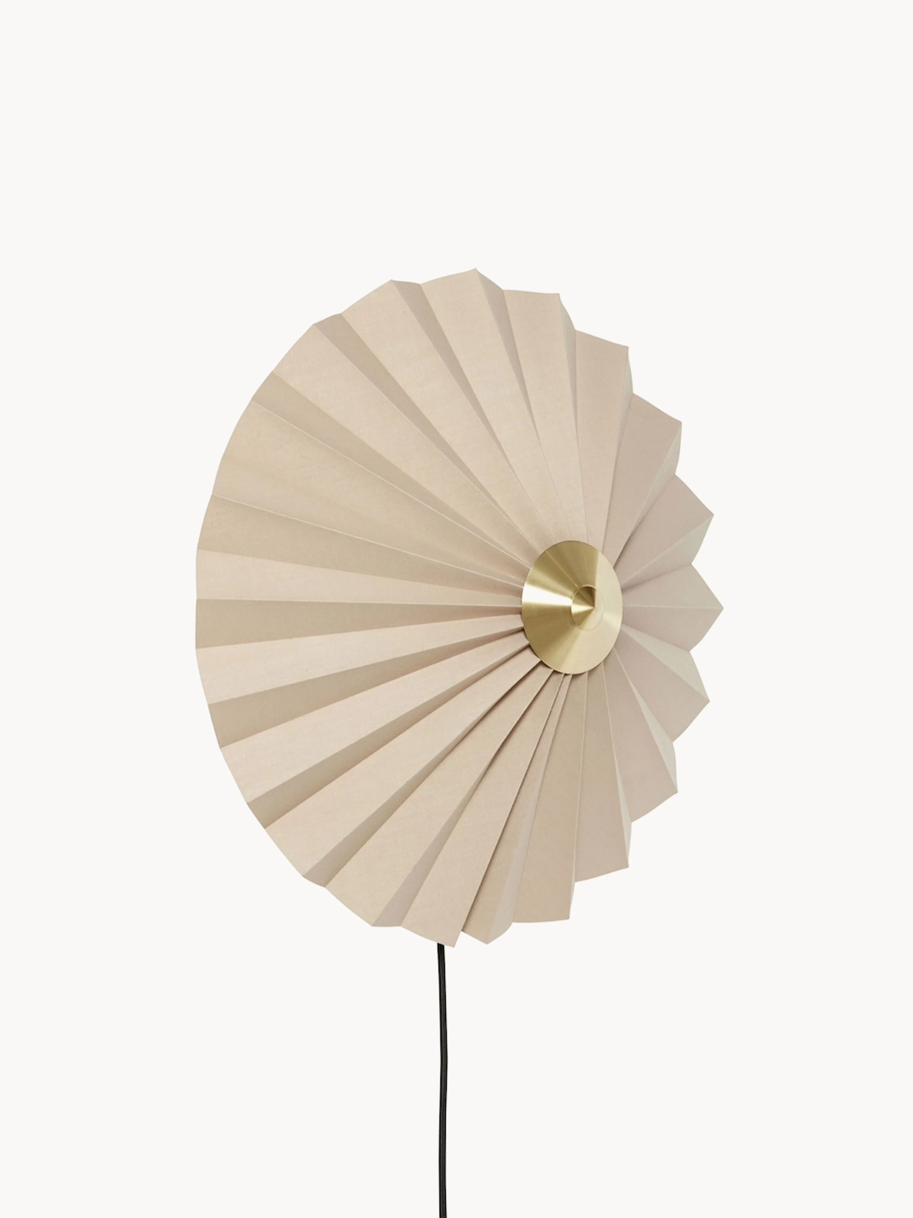 Wandleuchte Tenty aus Papier mit Stecker