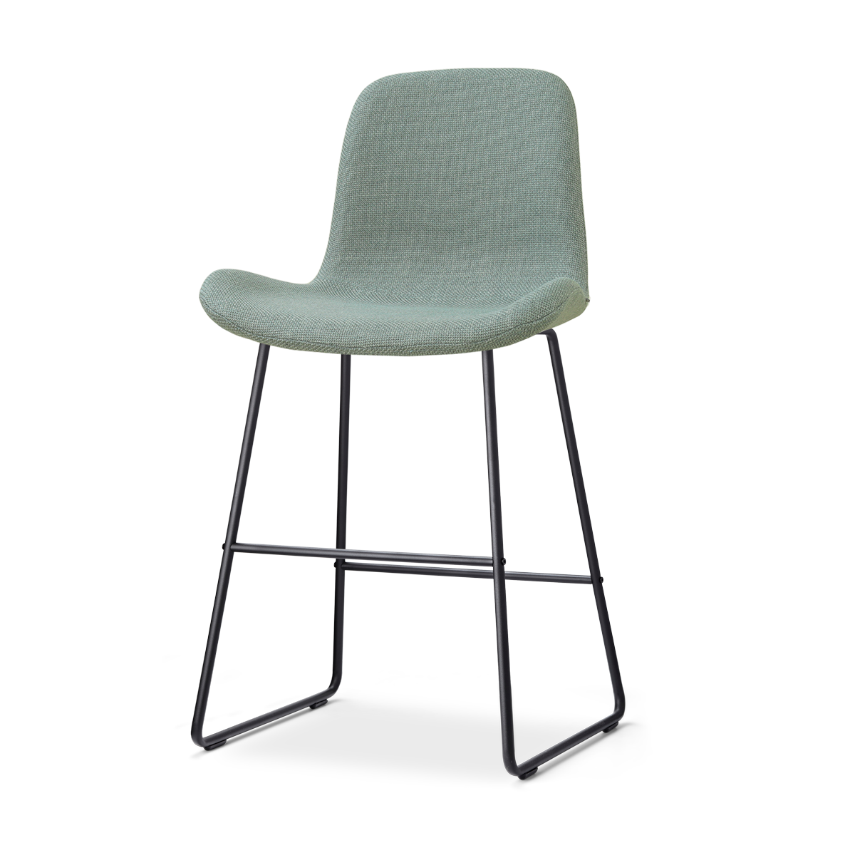Nolon Nino-Fé Barkruk Saliegroen - Zwart Onderstel - 65 Cm
