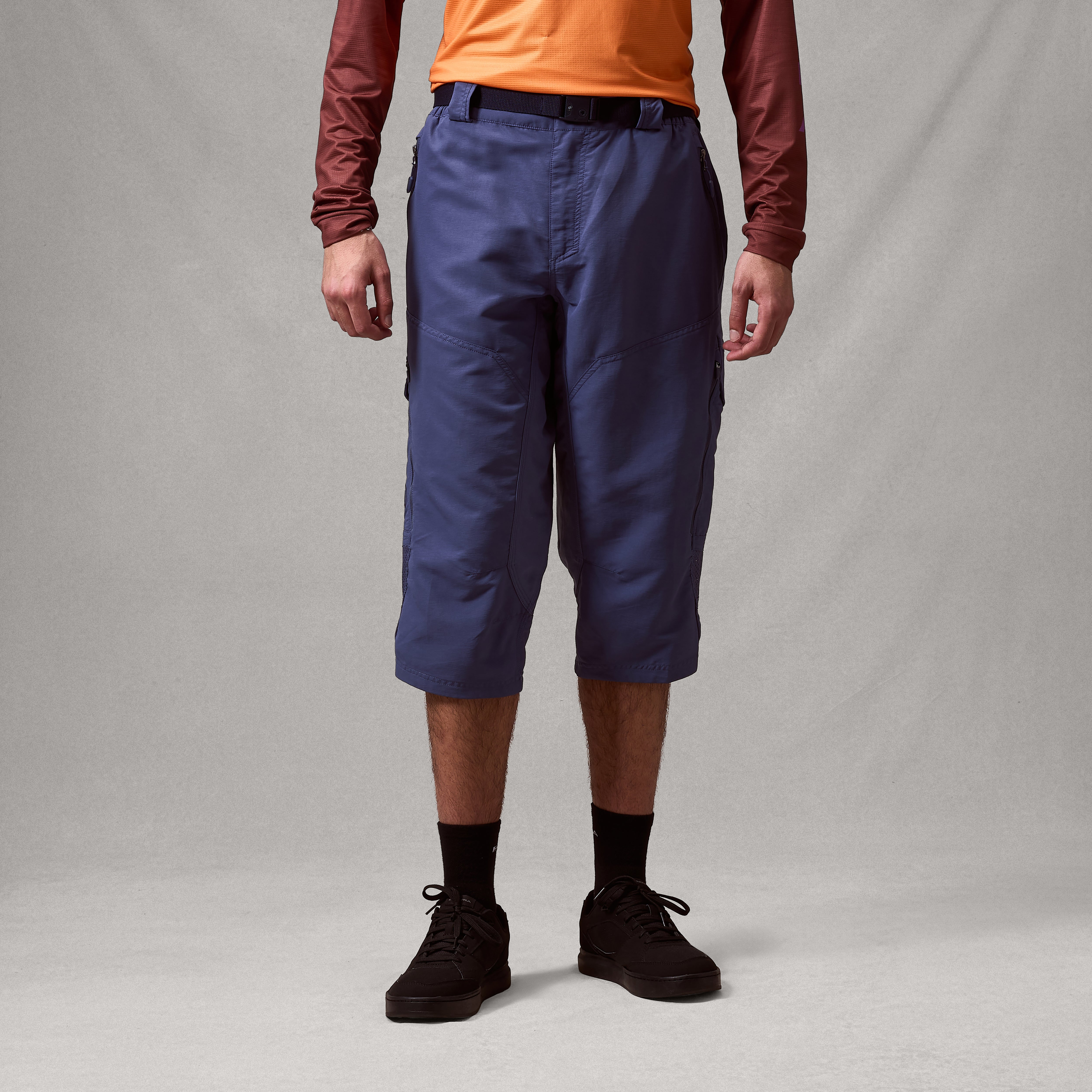 Men's Hummvee 3/4 Shorts With Liner - Indigo Rock