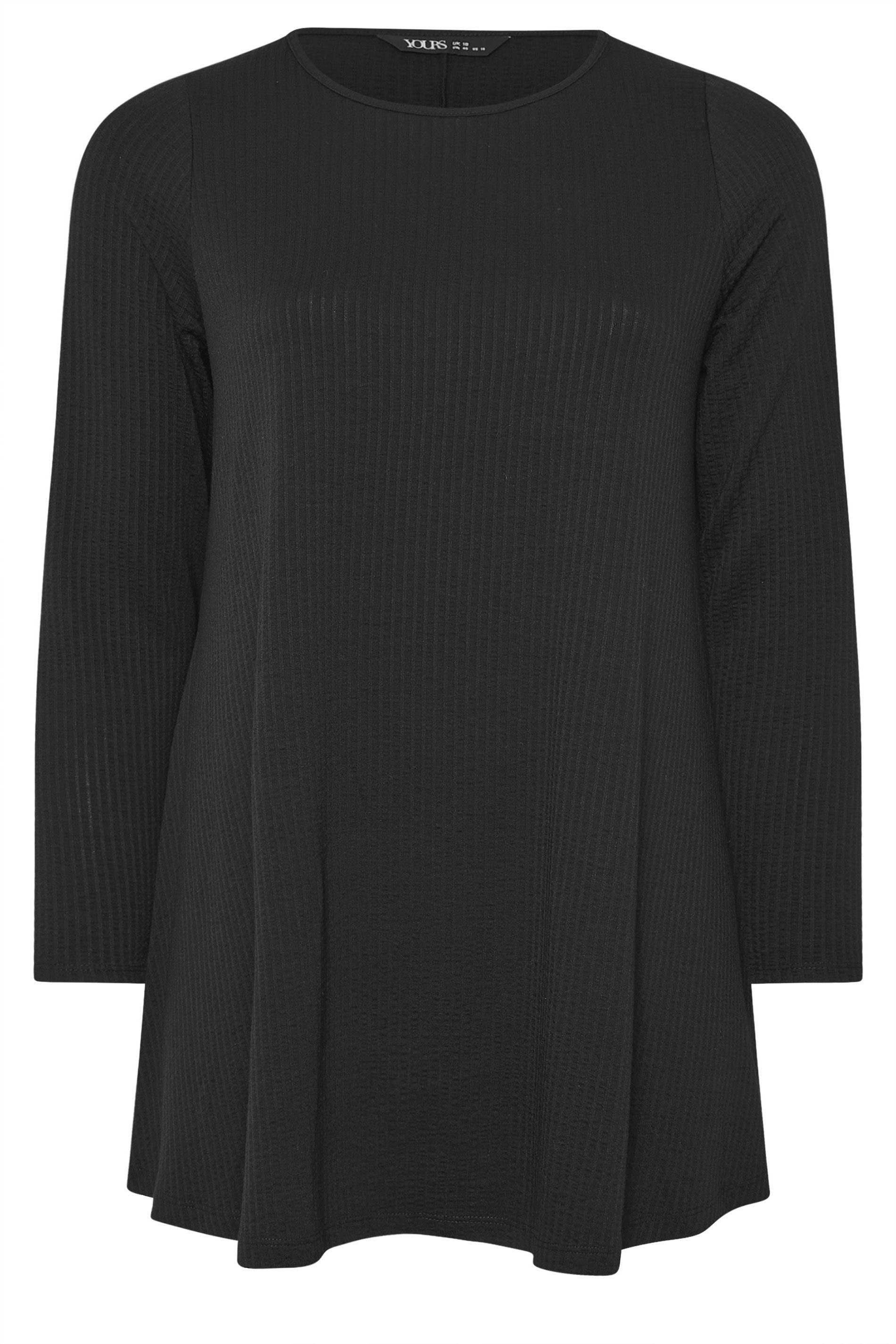 Yours Textured Ribbed Swing Top