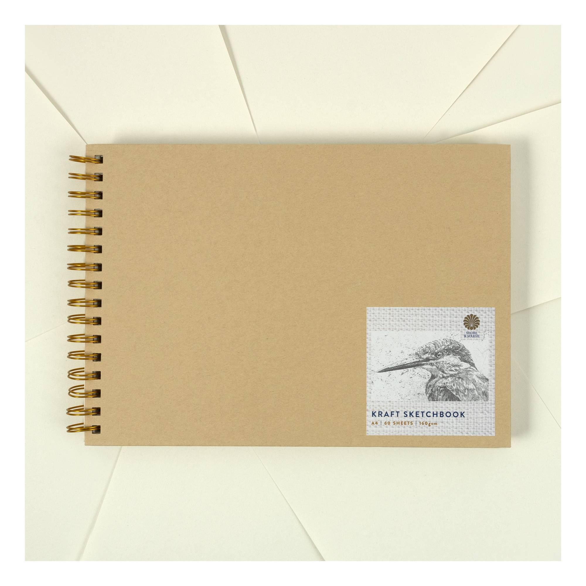 Shore & Marsh Landscape Kraft Sketchbook A4 60 Sheets