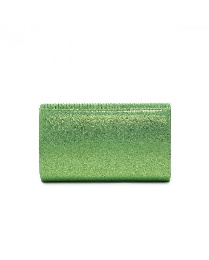 JFY Bee Badge On The Front Satin Clutch Bag