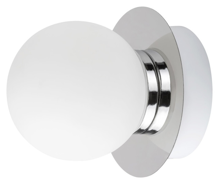 Kinkiet chromowany biały Becca 1xG9x28W wym:12,3x10x10,5cm IP44 Rabalux