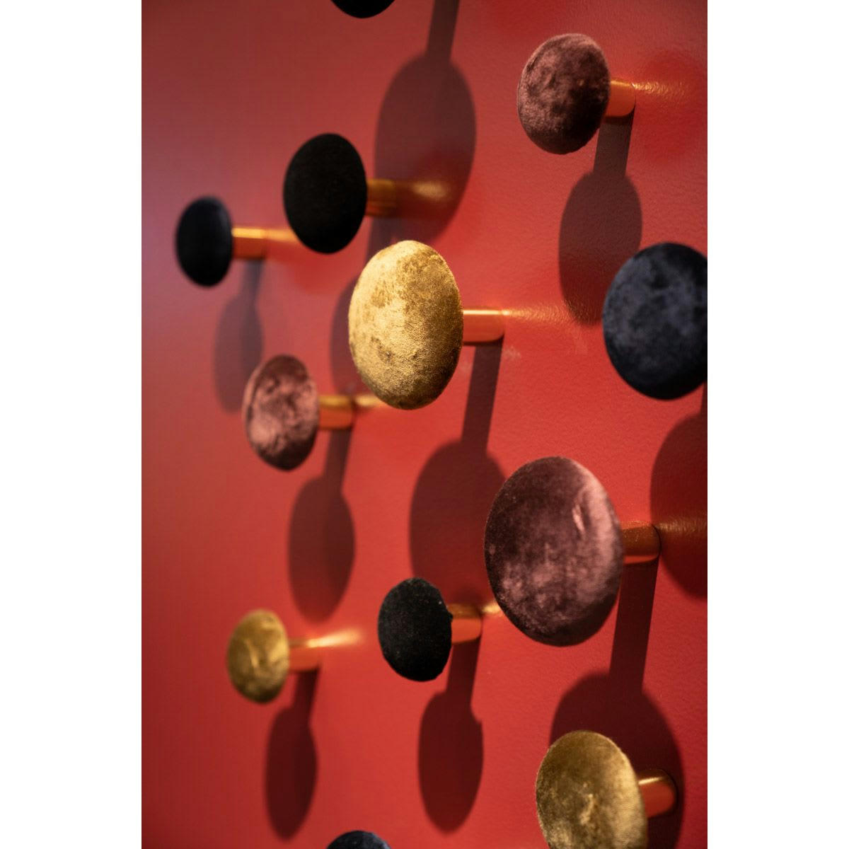 - Patère en velours bleu foncé taille S