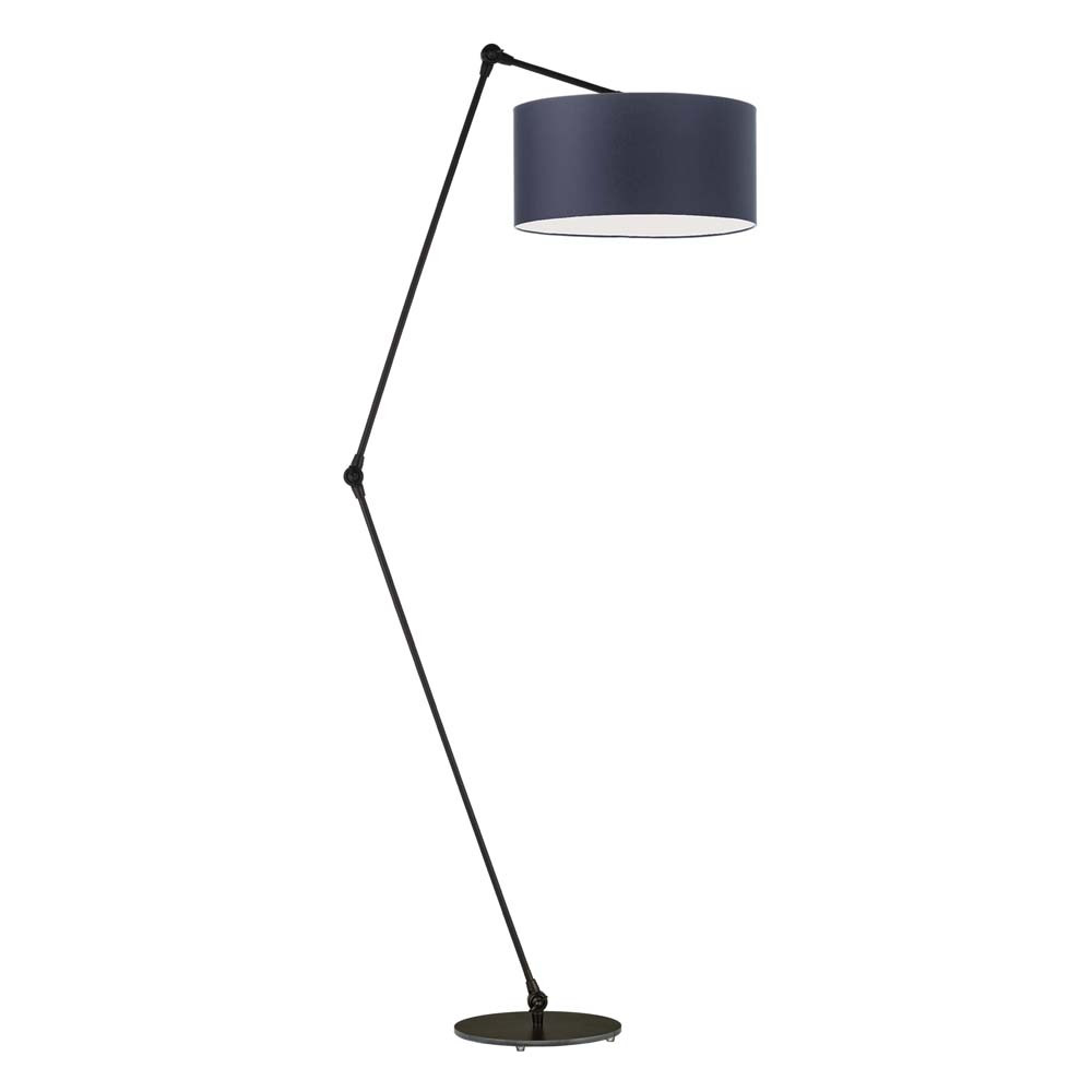 Lampa stojąca z regulacją BARI Czarny - Granatowy
