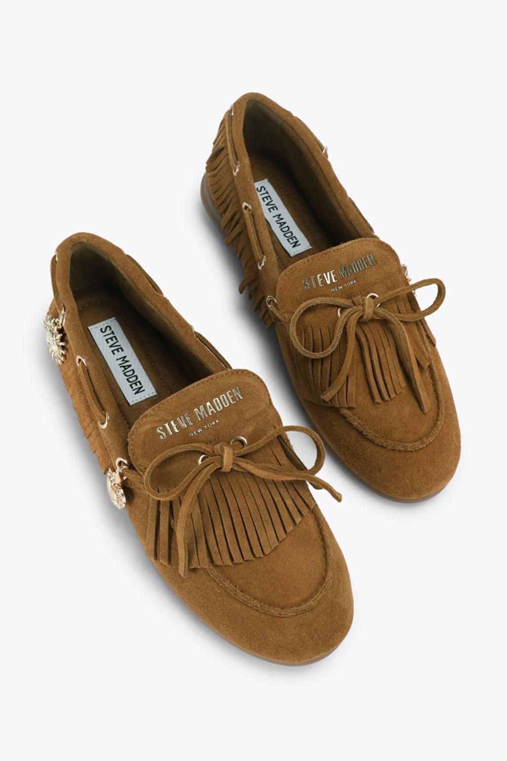 STEVE MADDEN Rascals Tan Suede' Suede Flats